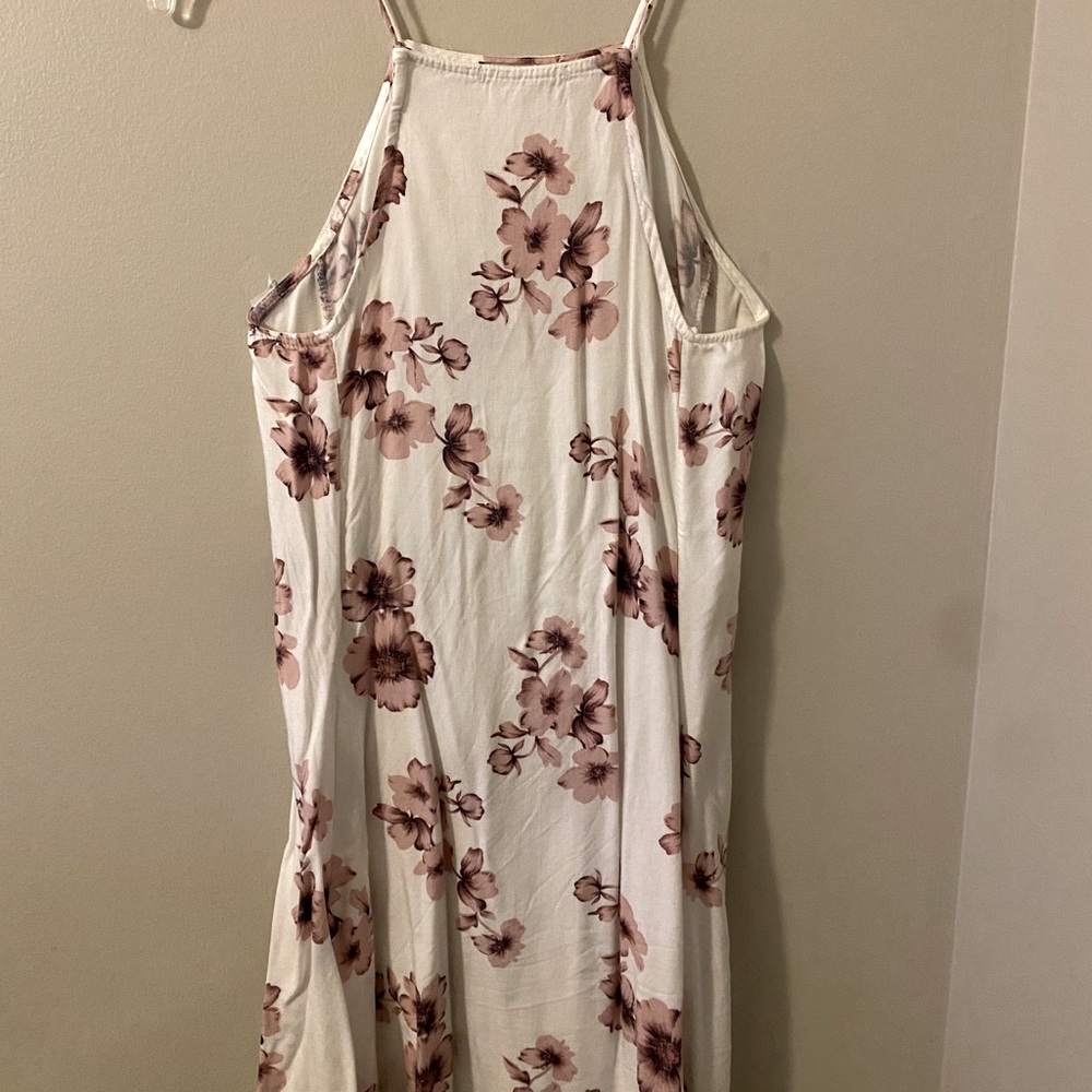 White Floral Mini Dress